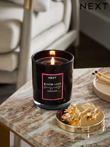 Black Bloom Luxe Honeysuckle Luxury Scented Candle (N43689) | £14