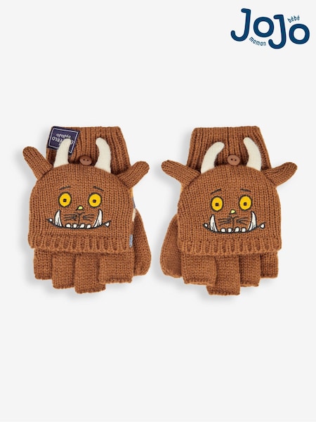JoJo Maman Bébé Brown Kids The Gruffalo Gloves (N43944) | £16.50