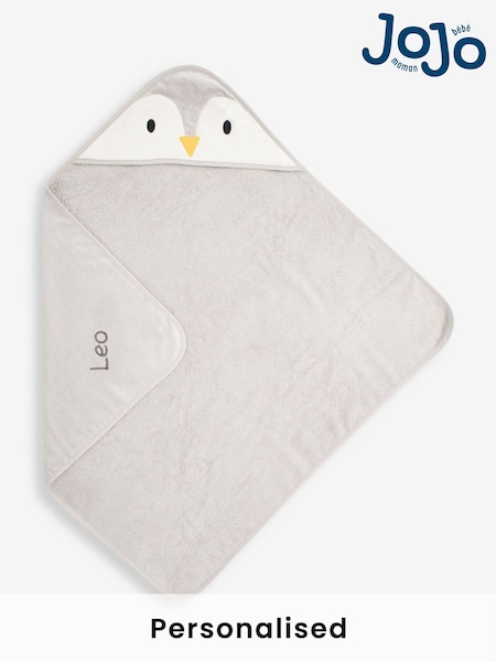 JoJo Maman Bébé Personalised Penguin Hooded Towel (N44054) | £25.50