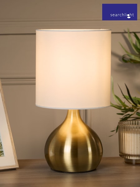 Searchlight Antique Brass Lucerne Touch Table Lamp (N44131) | £19