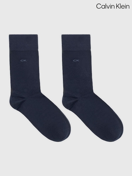 Calvin Klein Blue Socks 2 Pack (N44147) | £15