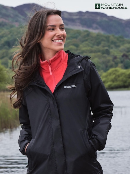 Mountain Warehouse Womens Torrent Lightweight Waterproof Black Jacket (N44379) | £54