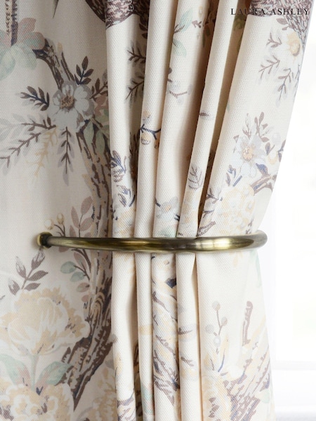 Laura Ashley Antique Brass Set of Two Ball End Curtain Holdbacks (N44428) | £20