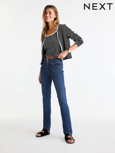 Mid Blue Wash Slim Lift And Shape Jeans (N44502) | £48