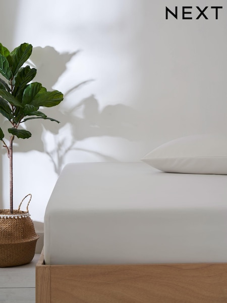 White Non Iron Simply Soft Deep Fitted Sheet (N44668) | £8 - £14
