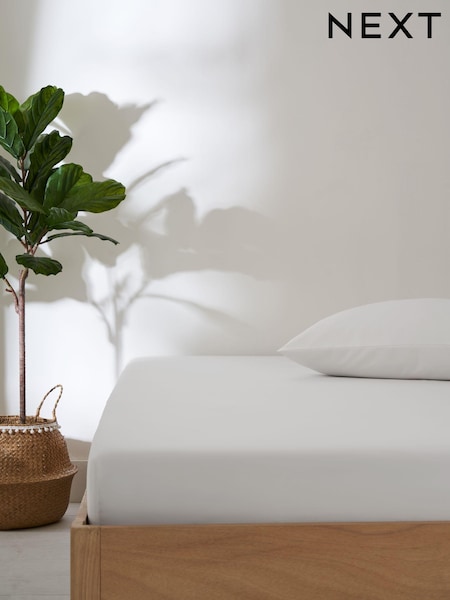 White Non Iron Simply Soft Fitted Sheet (N44669) | £6 - £14