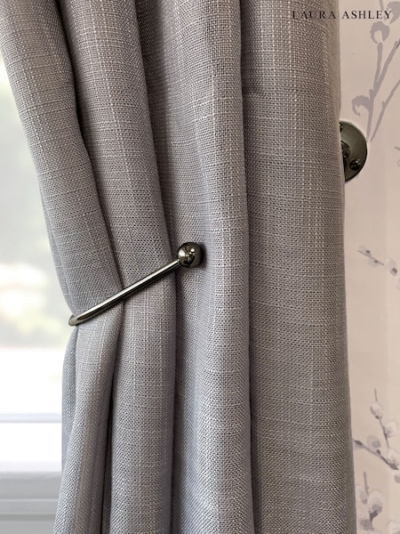 Laura Ashley Black Nickel Set of Two Curtain Holdbacks (N44989) | £26