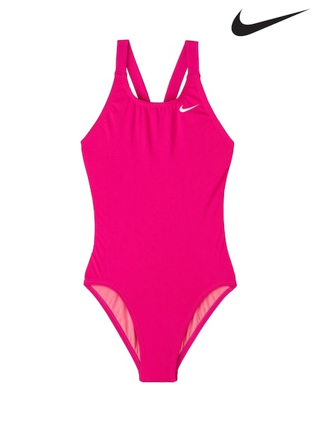 Nike Pink Hydrastrong Solid Swimsuit (N45846) | £27