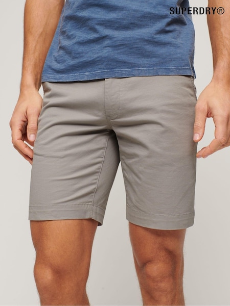 Superdry Grey Stretch Chinos Shorts (N46668) | £45