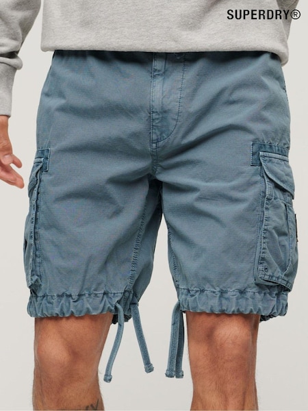 Superdry Grey 100% Cotton Parachute Light Shorts (N46688) | £50