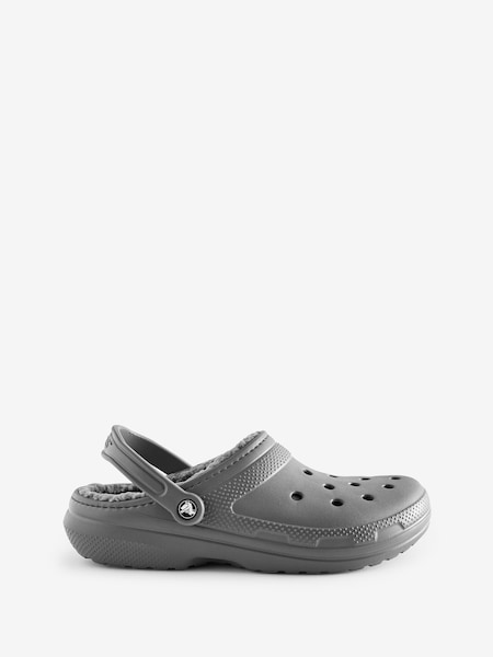 Crocs Grey Classic Lined Clogs (N46858) | £27
