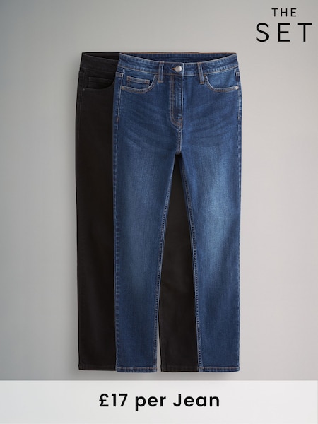 The Set Black/Blue 2 Pack Denim Skinny Jeans (N46933) | £34