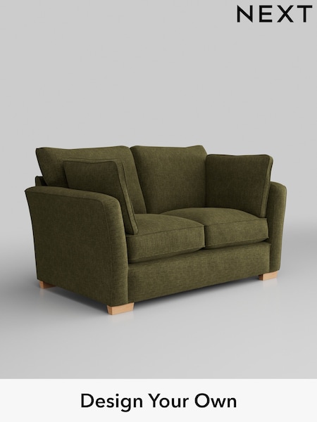 Luxe Chenille Weave/Dark Moss Green Heath Highback (N47633) | £1,125