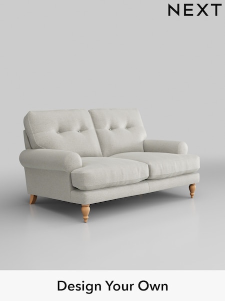 Plush Chenille/Oyster Erin Buttoned Back Deep Relaxed Sit (N47765) | £1,225