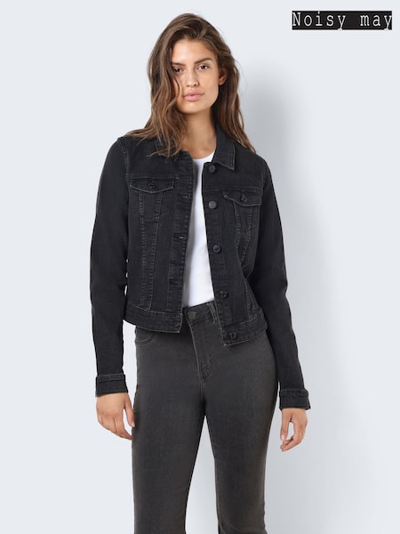 NOISY MAY Black Fitted Denim Jacket (N47953) | £26