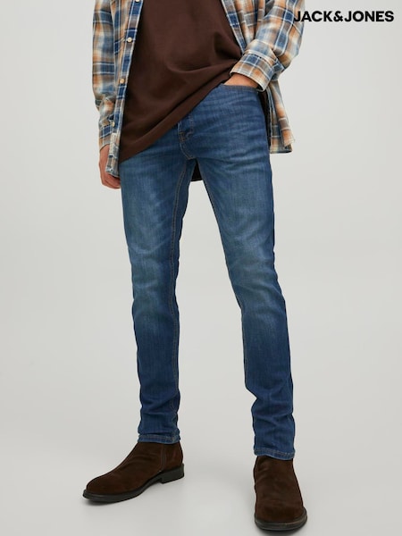 JACK & JONES Navy Blue Glenn Slim Fit Jeans (N48009) | £35