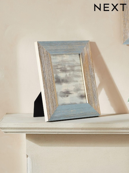 Blue Distressed Coatal Wood Photo Frame (N48165) | £10 - £16
