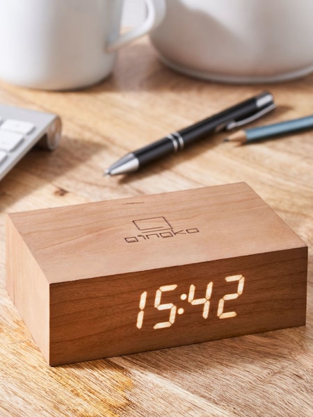Gingko Cherry Flip Click Alarm Clock (N48701) | £40