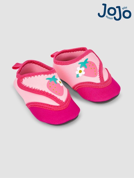 JoJo Maman Bébé Pink Baby Beach And Swim Booties (N49437) | £12