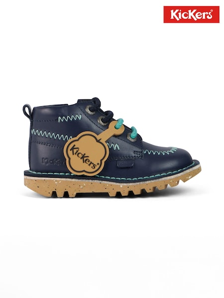 Kickers Blue Kick Hi Zig Zig Boots (N49499) | £57