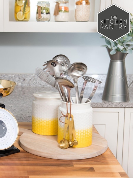 Kitchen Pantry Gold Set of 2 Storage Canisters Small and Large (N51076) | £30