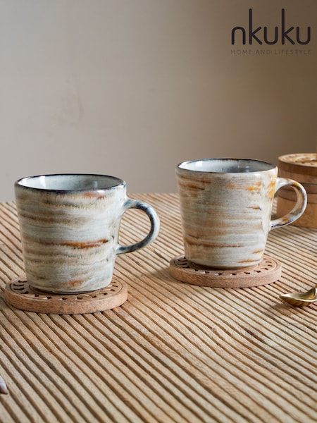 Nkuku Set Of 2 Vizo Mugs