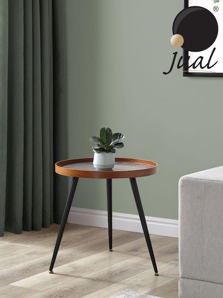 Jual Black Siena Marble Effect Lamp Table (N52414) | £220