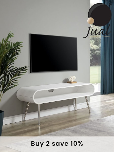 Jual White Auckland TV Stand (N52416) | £340