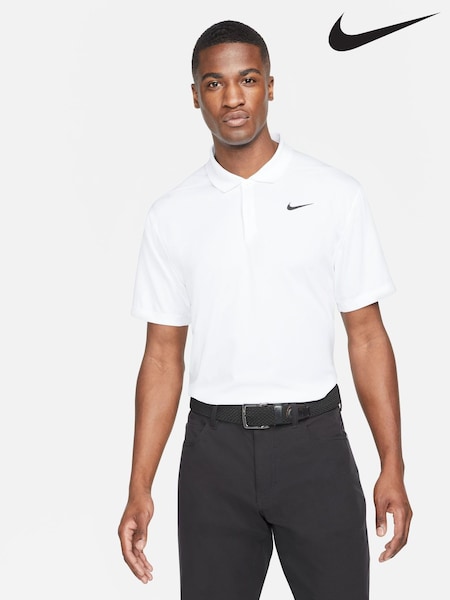 Nike White Dri-FIT Victory Golf Polo Shirt (N53435) | £40