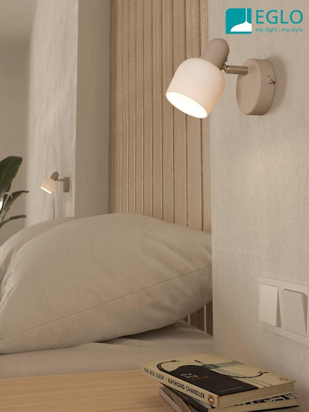Eglo Silver Corato Sandy Adjustable Single Spotlight (N53988) | £29
