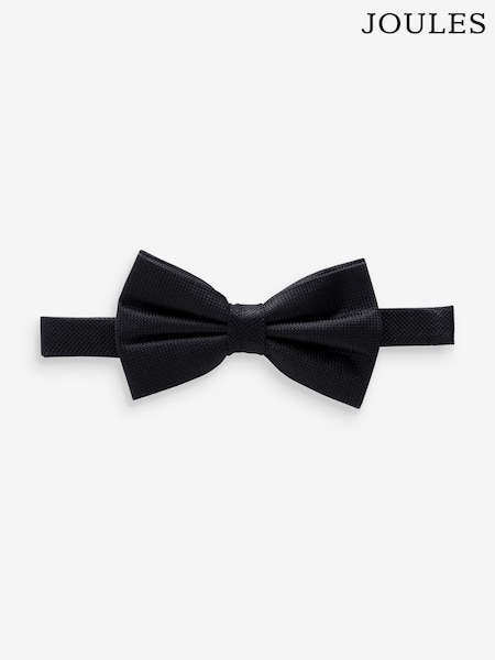 Joules Black 100% Silk Bow Tie (N54745) | £0