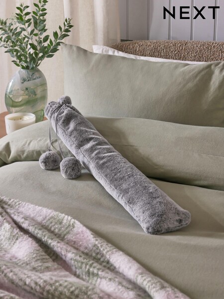 Grey Faux Fur Long Hot Water Bottle (N55295) | £20