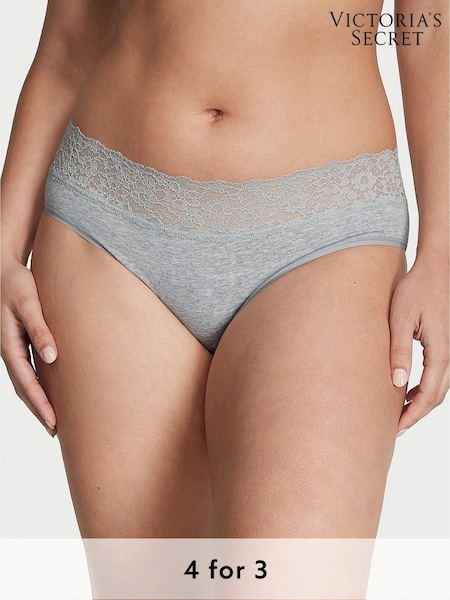 Victoria's Secret Grey Heather Knickers (N55723) | £9