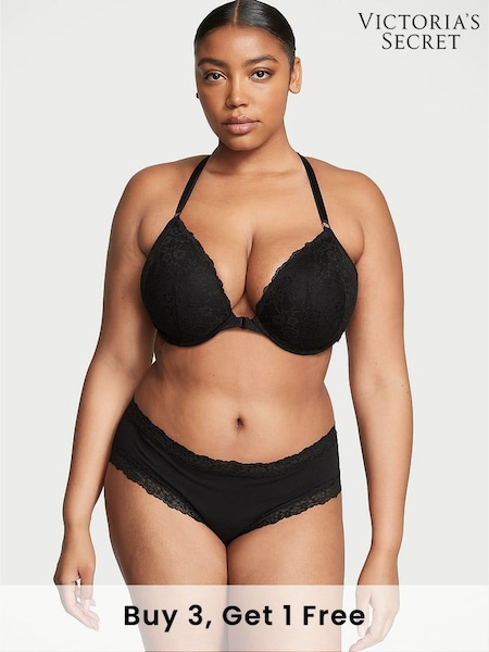 Victoria's Secret Black Posey Lace Knickers (N55742) | £9