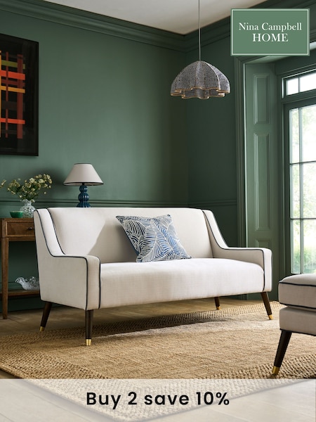 Nina Campbell Clabon Natural Rosebury Small 2 Seater Sofa (N55944) | £699