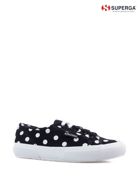 Superga 2750 Polka Dots Black Trainers (N56613) | £60
