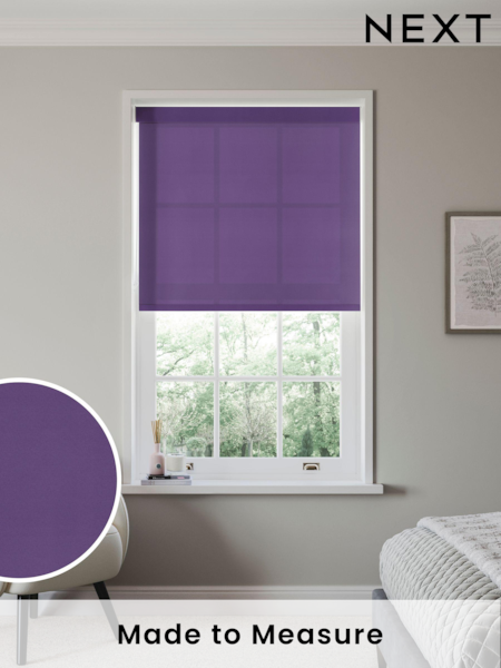 Plum Purple Simply Plain Made to Measure Roller Blind (N56675) | £52