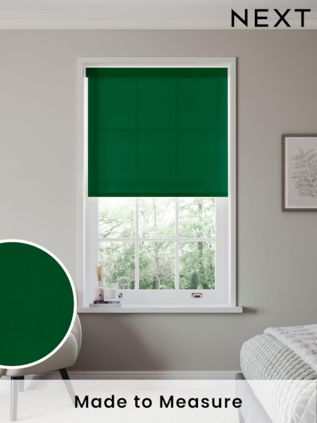 Pine Green Simply Plain Made to Measure Roller Blind (N56677) | £52