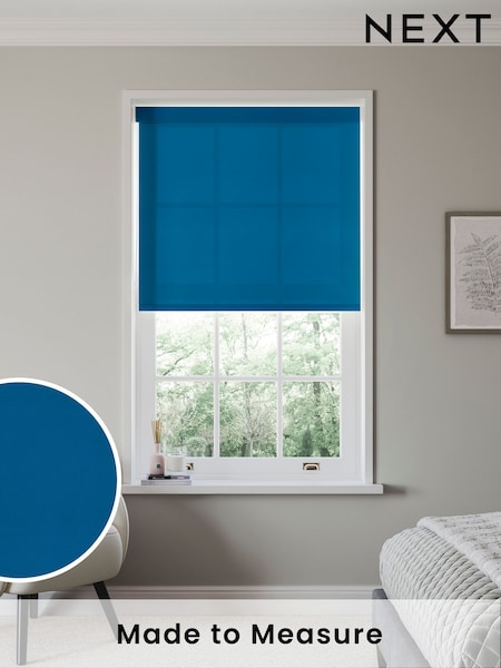Marine Blue Simply Plain Made to Measure Roller Blind (N56686) | £52