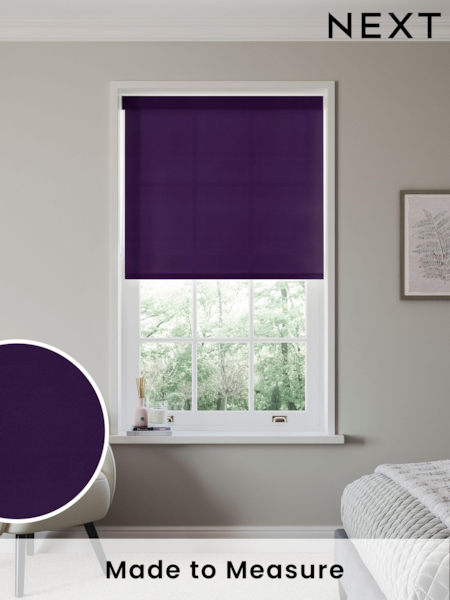 Grape Purple Simply Plain Made to Measure Roller Blind (N56690) | £52