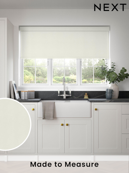 Cream Waterproof Zello Made to Measure Roller Blind (N56702) | £28