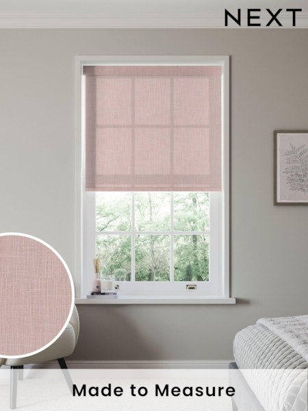 Rose Pink Leela Made to Measure Roller Blind (N56706) | £66