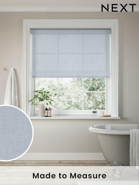 Duck Egg Blue Leela Made to Measure Roller Blind (N56707) | £66