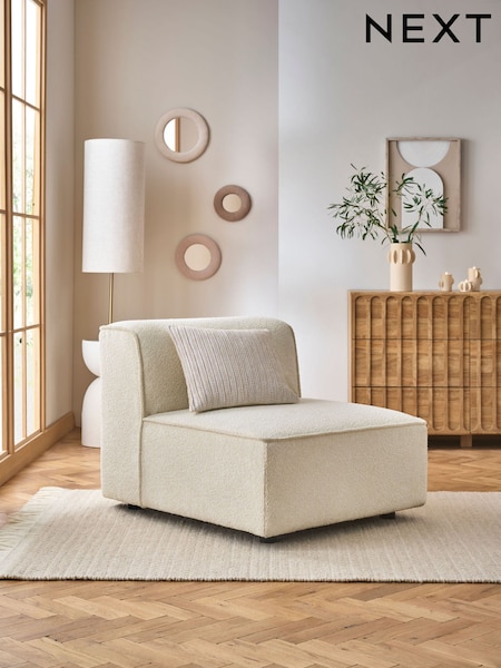 Casual Boucle Oyster Single Centre Piece Alba Modular Sofa (N57571) | £399