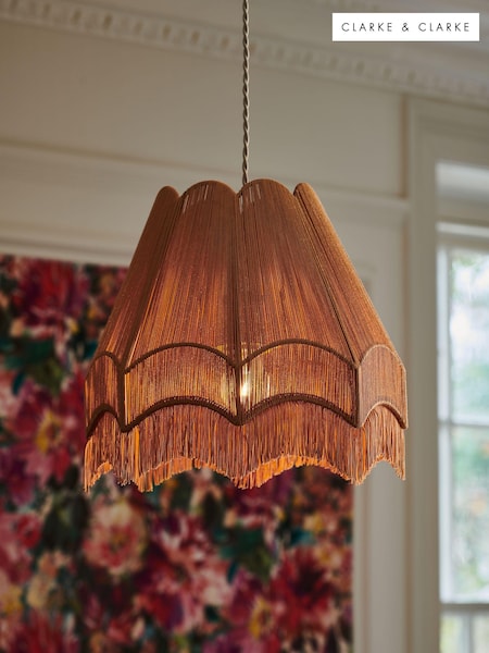 Clarke and Clarke Gold Toulouse Easyfit Lamp Shade (N57952) | £65