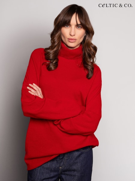 Celtic & Co. Geelong Slouch Roll Neck Jumper (N58110) | £129