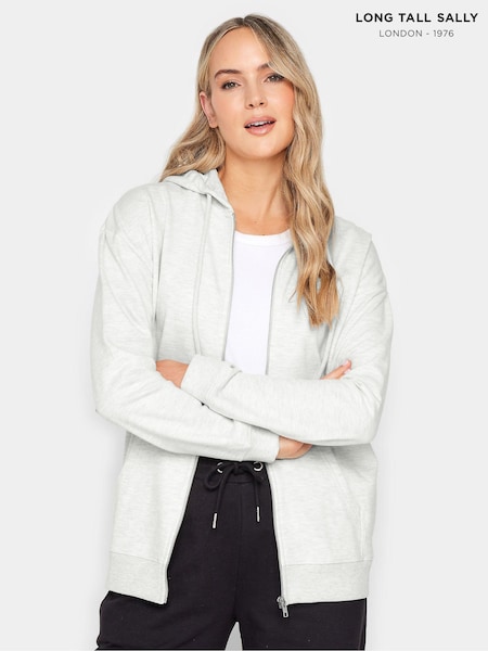Long Tall Sally Grey Zip Through Hoodie (N58934) | £25