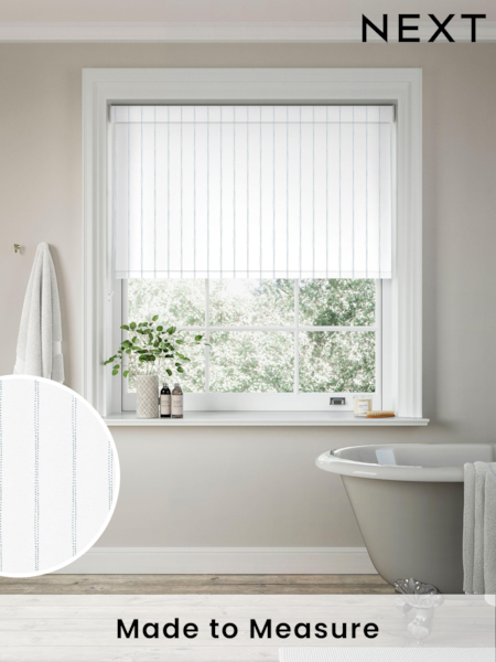 Navy Blue Saturn Made to Measure Roller Blind (N58980) | £57