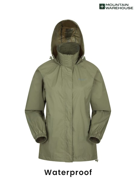 Mountain Warehouse Khaki Green Pakka II Womens Waterproof Jacket (N62266) | £38
