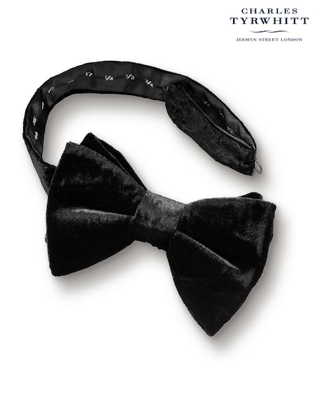 Charles Tyrwhitt Black Velvet Bow Tie (N62570) | £35